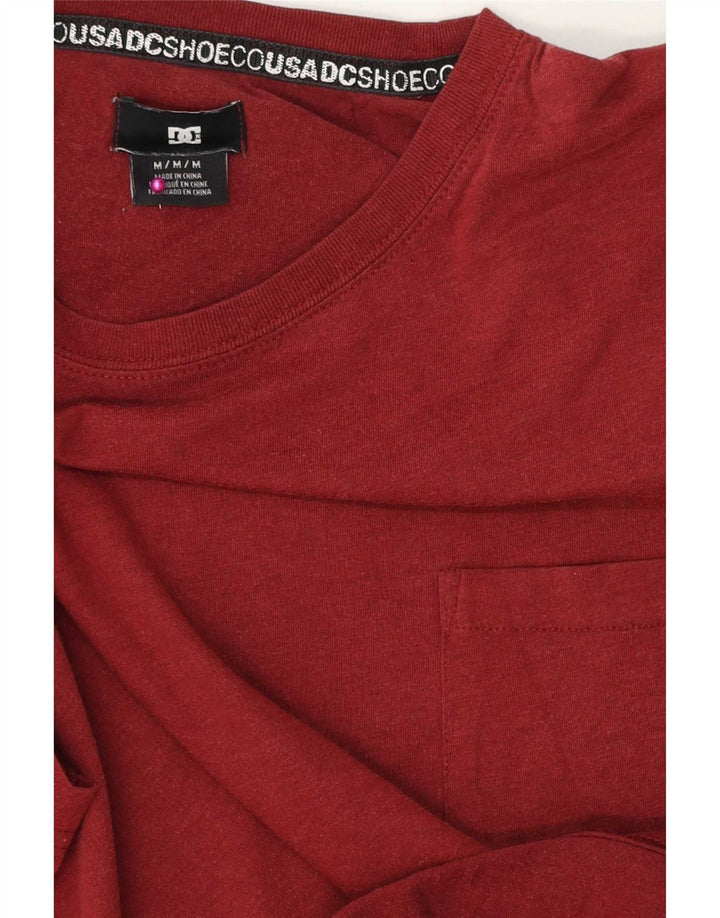 Camiseta DC Hombre Top Medium Borgoña