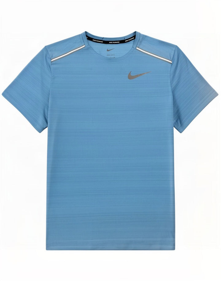 Camiseta Nike Dri Fit para hombre Top Small Blue Pinstripe Poliéster
