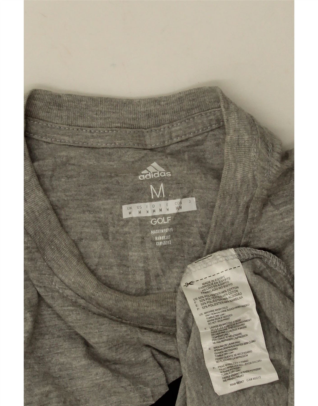Adidas Hombre Camiseta Gráfica Top Poliéster Moteado Gris Medio