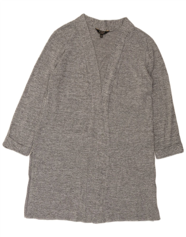 Lipsy Cárdigan abierto largo para mujer, talla 40, poliéster gris grande