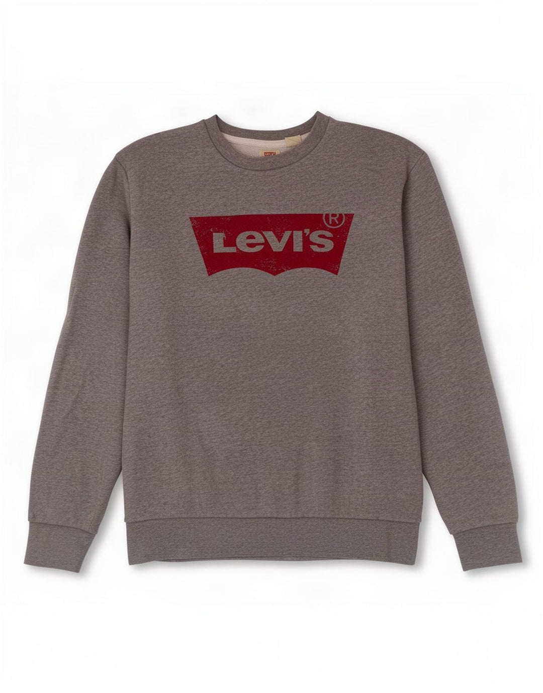 Levi's Hombre Sudadera Gráfica Jumper Small Gris Algodón