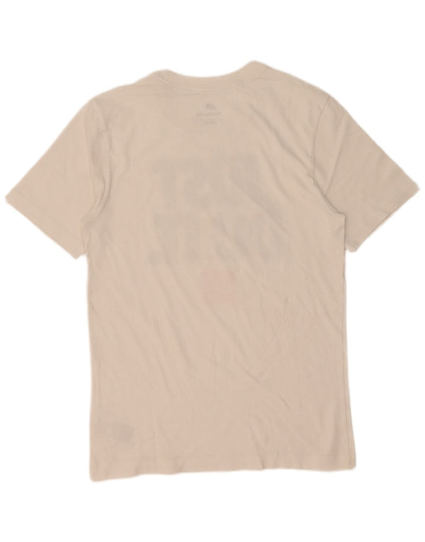 Nike - Camiseta gráfica para hombre, talla pequeña, algodón blanco