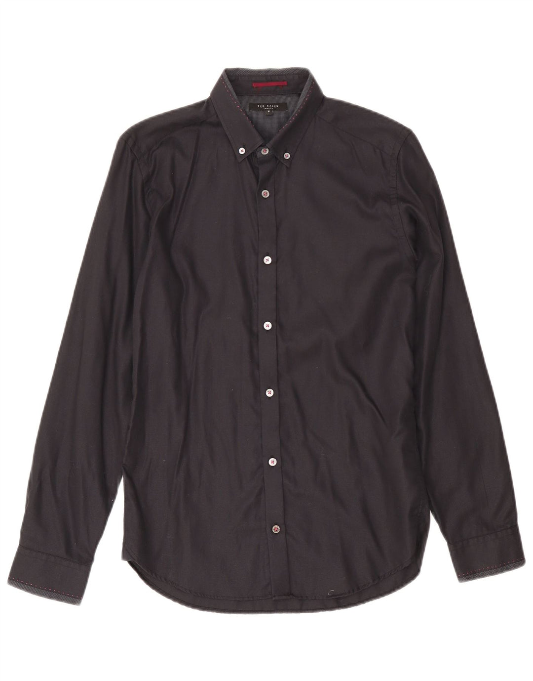 Ted Baker Camisa para hombre Talla 2 Pequeña Algodón azul marino