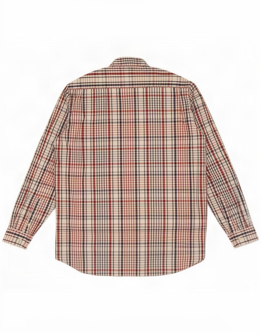 Valentino Camisa Hombre Talla 39 Mediana Algodón Cuadros Multicolor