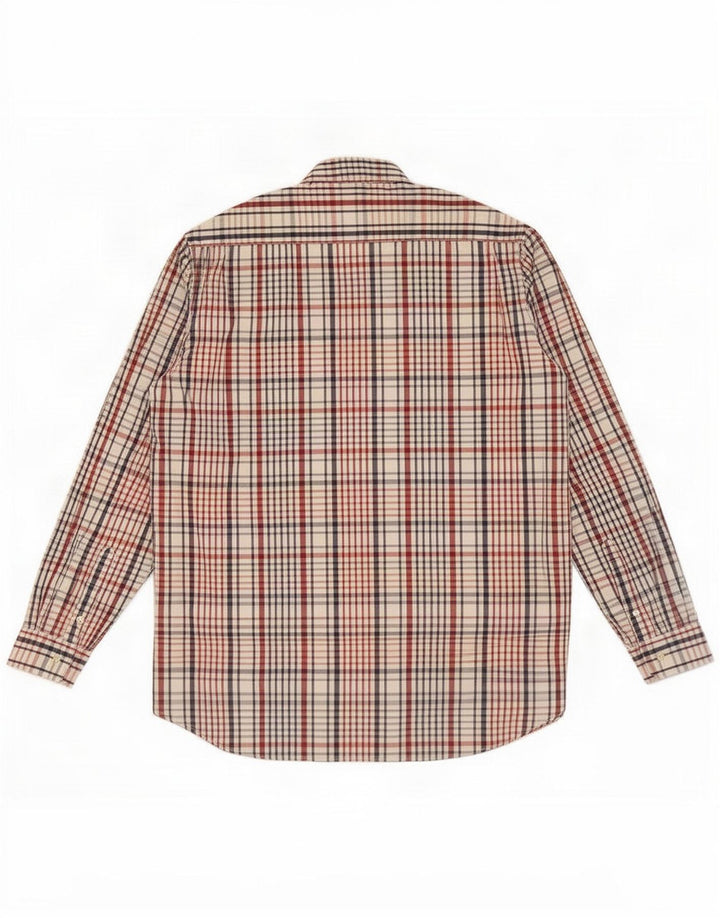 Valentino Camisa Hombre Talla 39 Mediana Algodón Cuadros Multicolor