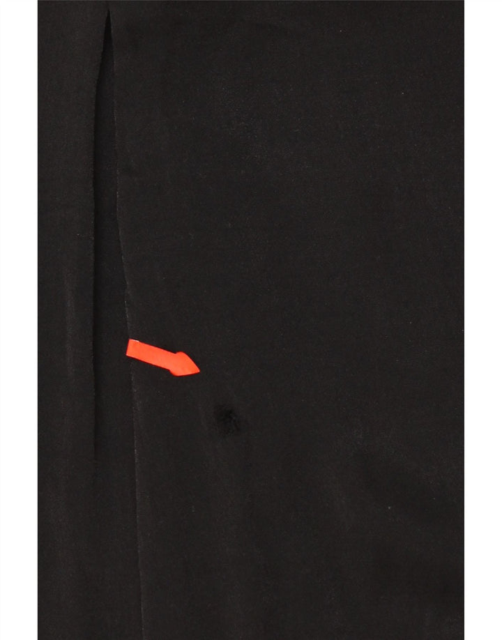 Zara Blusa Corta De Manga 3/4 De Gran Tamaño para Mujer UK 44 Mediano Negro