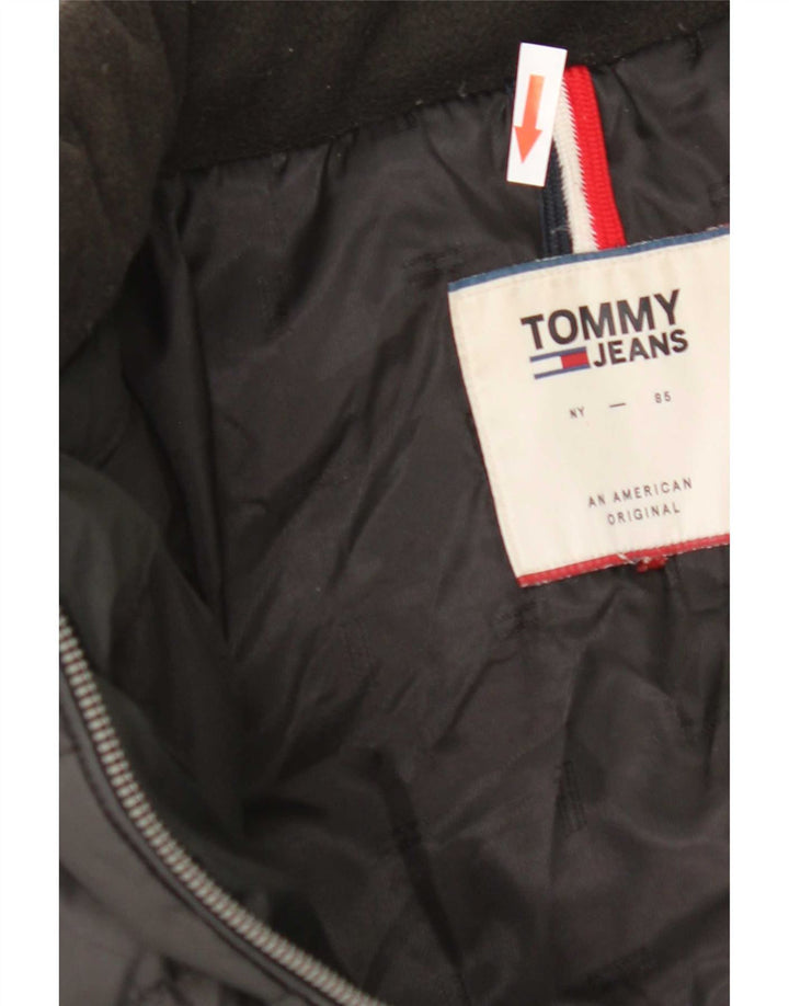 Tommy Hilfiger Chaqueta acolchada para mujer UK 44 Mediana Poliéster negro