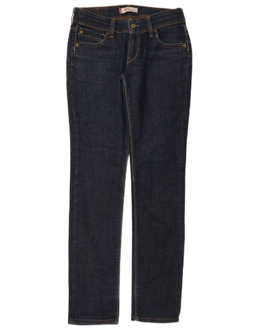 Levi's Mujer 571 Slim Jeans W30 L34 Algodón Azul