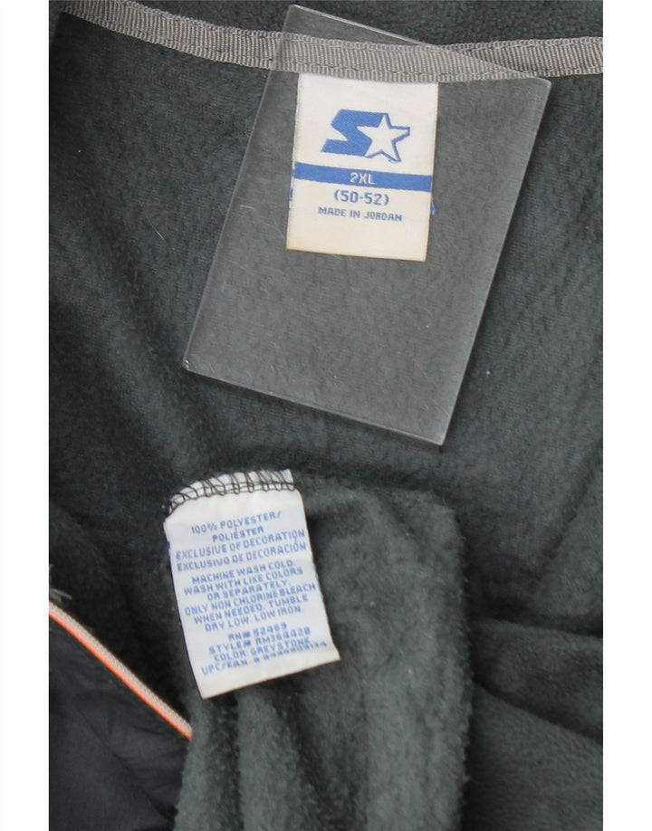 STARTER Mens Fleece Jacket UK 50/52 XL Grey Polyester Vintage Starter and Second-Hand Starter from Messina Hembry 