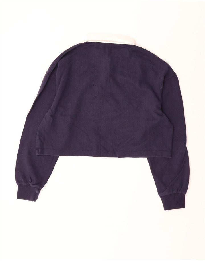 SUPERDRY Polo de rugby corto extragrande para mujer UK 40 Medium Azul marino