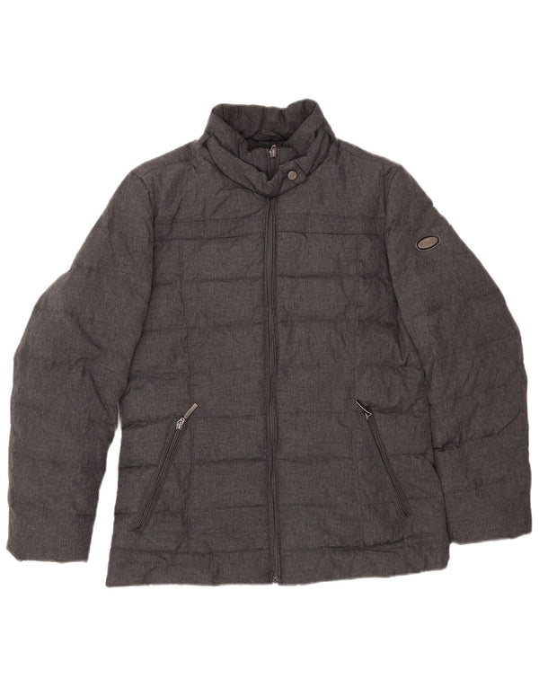 BEST COMPANY Chaqueta acolchada para mujer UK 44 Grande Gris