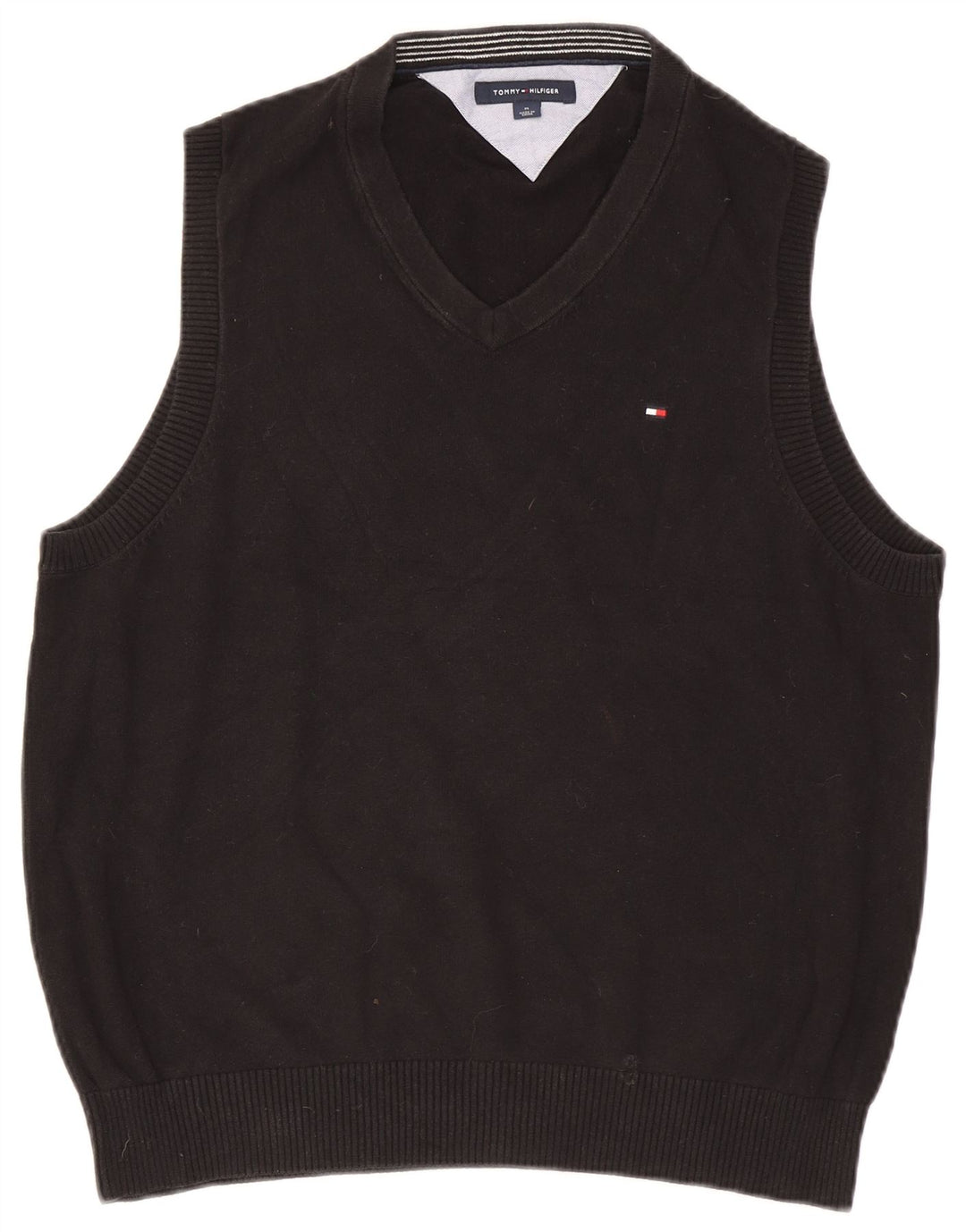 Tommy Hilfiger Hombre Chaleco Camiseta Sin Mangas Mediano Negro