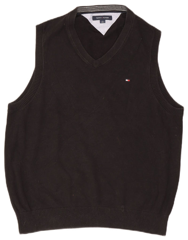 Tommy Hilfiger Hombre Chaleco Camiseta Sin Mangas Mediano Negro