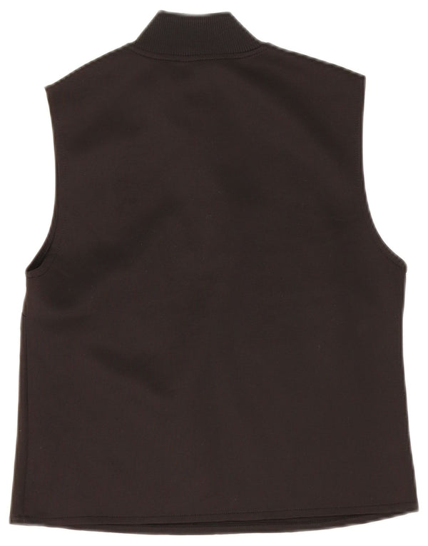 Zara Mujer Crop Top UK 40 Mediano Algodón Negro