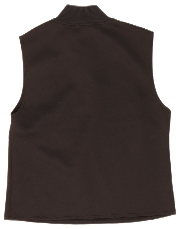 Zara Mujer Crop Top UK 40 Mediano Algodón Negro