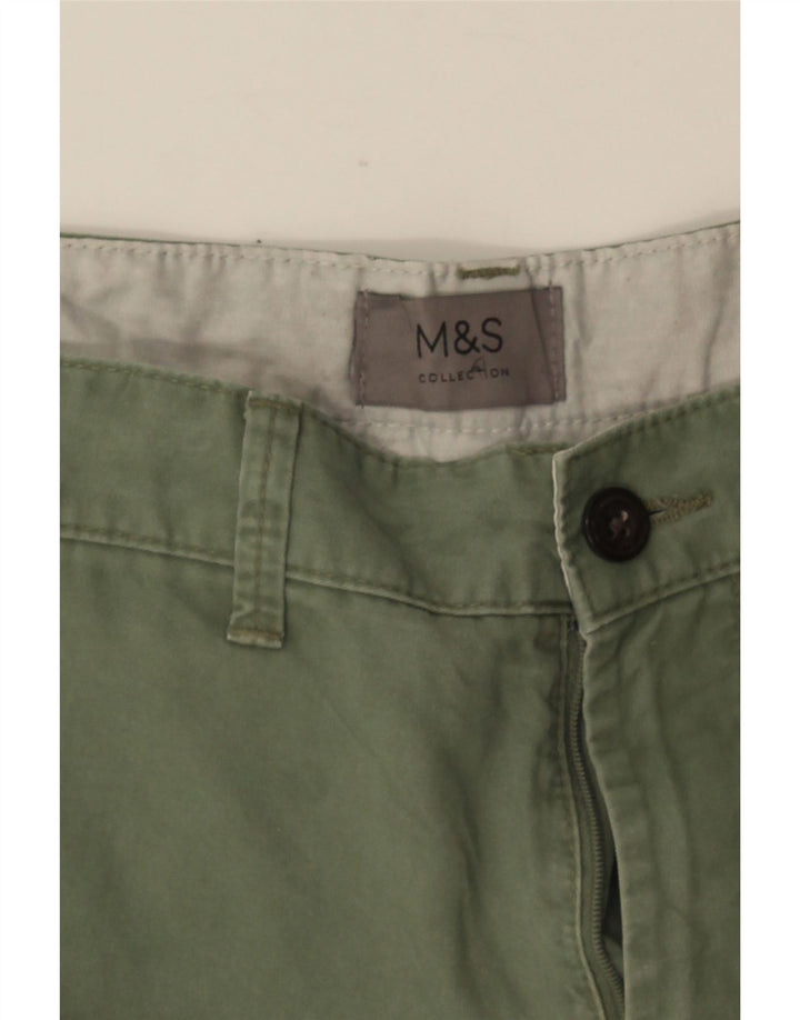 Marks & Spencer pantalones cortos chinos para hombre W34 grande verde