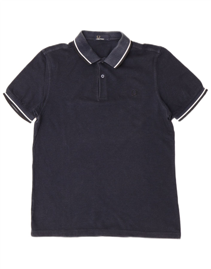 Fred Perry Polo Para Hombre Grande Azul Marino
