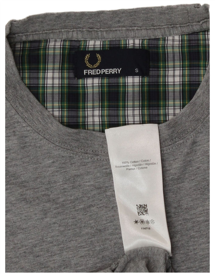 Fred Perry Camiseta Hombre Top Small Gris Algodón