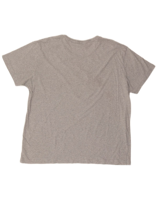 Gant Camiseta gráfica para hombre Top 4XL Algodón moteado gris