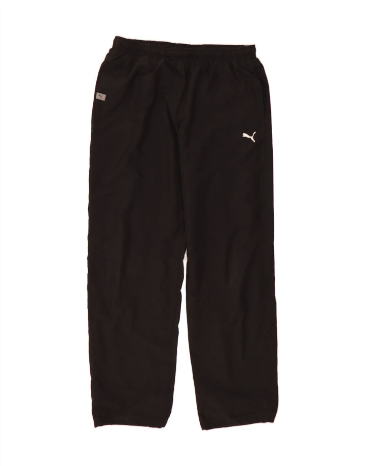 PUMA Mens Graphic Tracksuit Trousers Large  Black Polyester Vintage Puma and Second-Hand Puma from Messina Hembry 