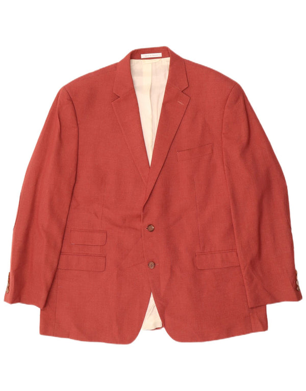 Ralph Lauren Chaqueta Blazer de 2 Botones para Hombre UK 48 3XL Poliéster Rojo