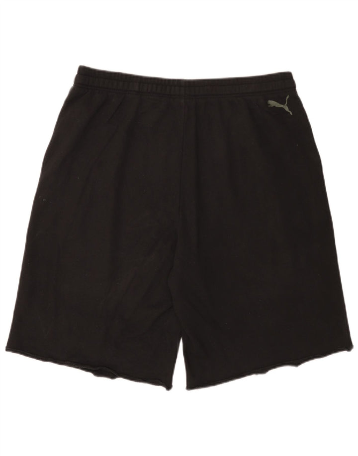 Puma Pantalones cortos deportivos gráficos para hombre de algodón negro grande