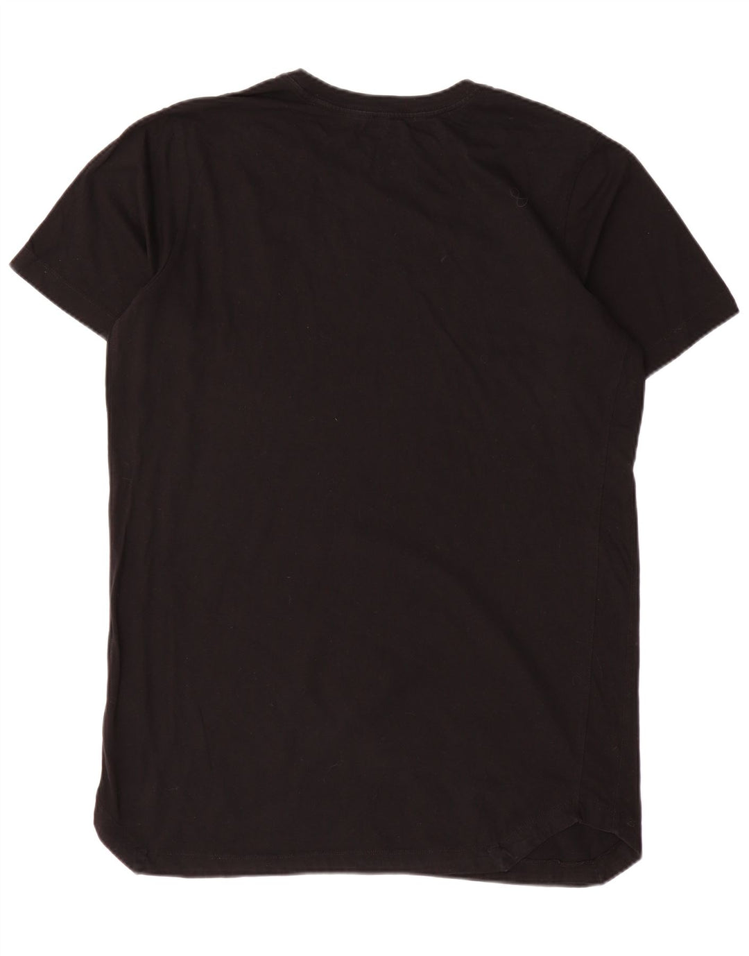 Nike Camiseta regular de manga corta para hombre Top grande de algodón negro