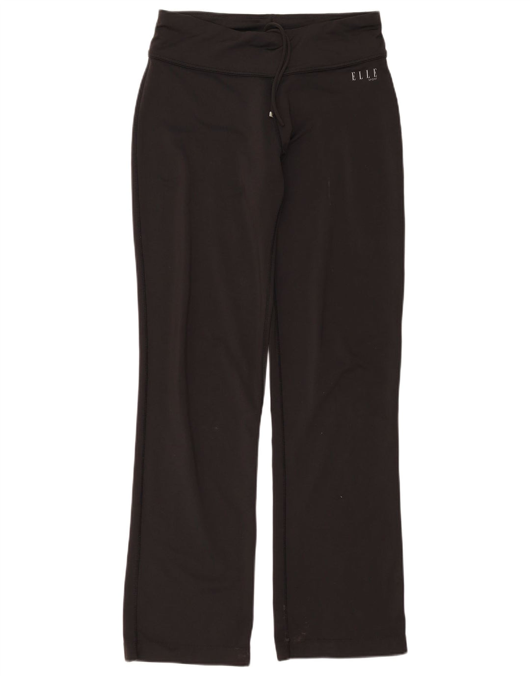 ELLE SPORT Womens Tracksuit Trousers UK 12 Medium Black Polyester