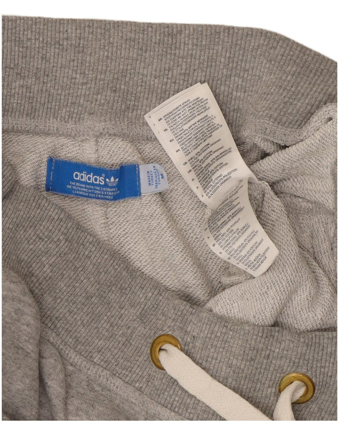 ADIDAS Pantalones de chándal para mujer Joggers UK 14 Algodón moteado gris medio