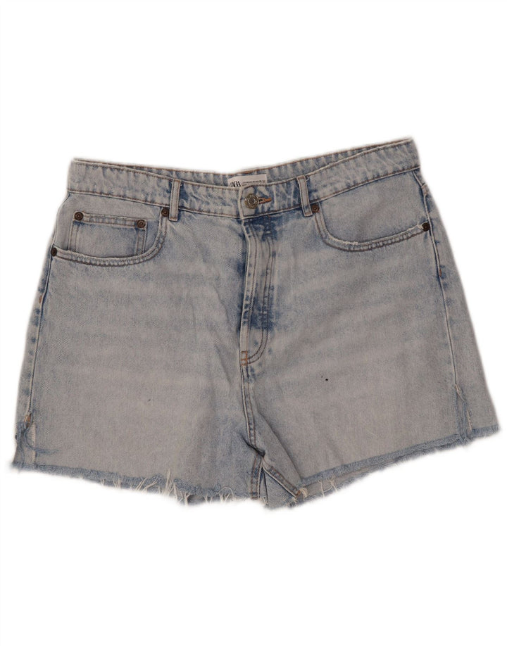 ZARA Shorts Vaqueros Mujer EU 46 2XL W36 Azul