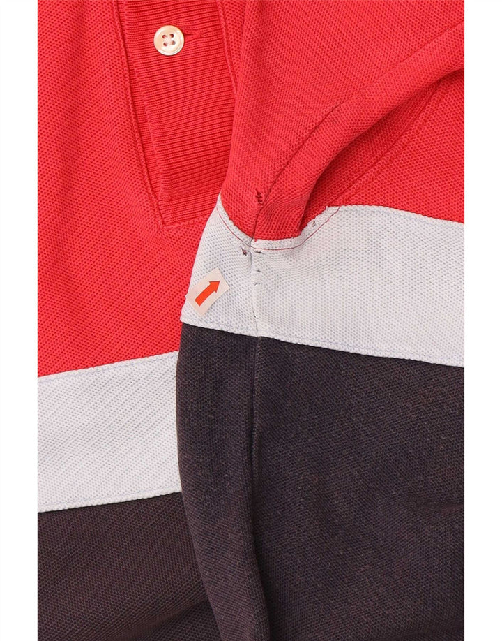 Hackett Polo Gráfico De Algodón Con Diseño Color Block En Rojo Grande | Hombre