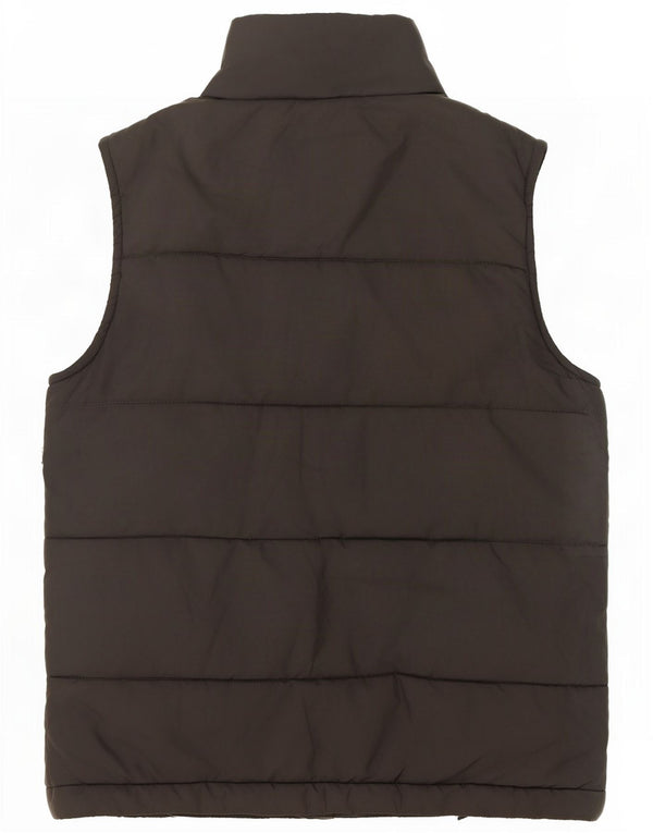 Columbia Boys Reversible Padded Gilet 10-11 Years Medium Black Polyester