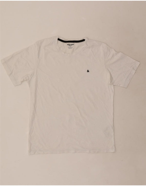 Camiseta Jack & Jones Hombre Top Medium Blanco Algodón
