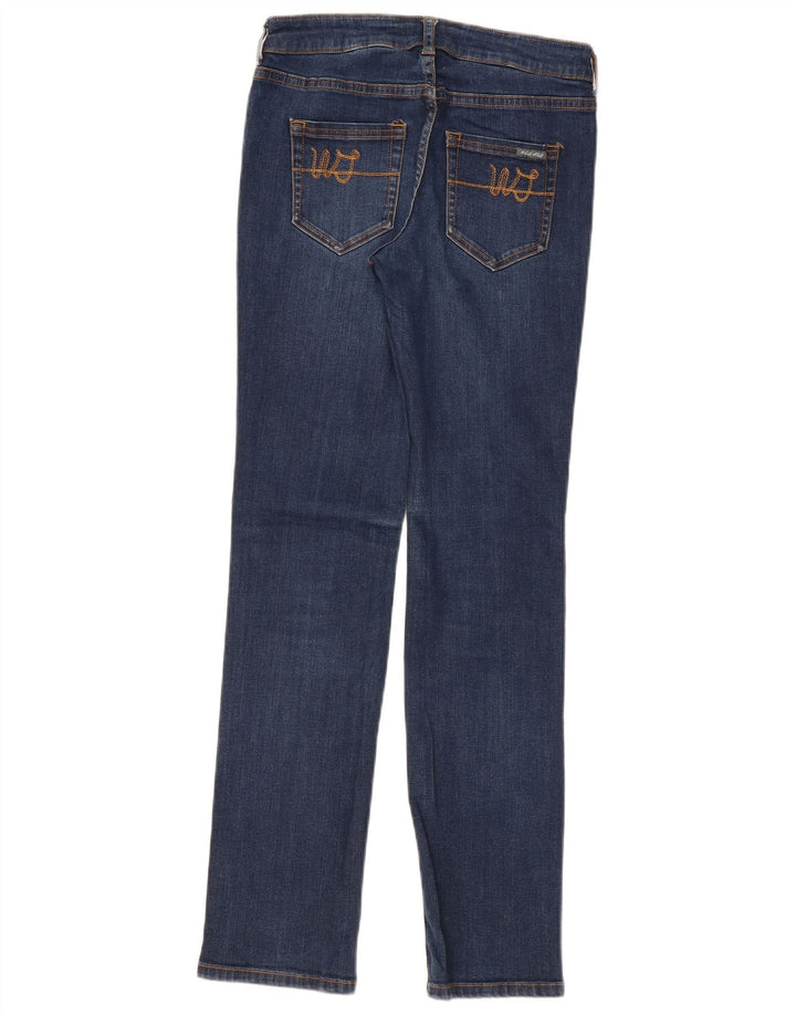 White Stuff Vaqueros rectos para mujer UK 40 Medium W28 L30 Algodón azul marino