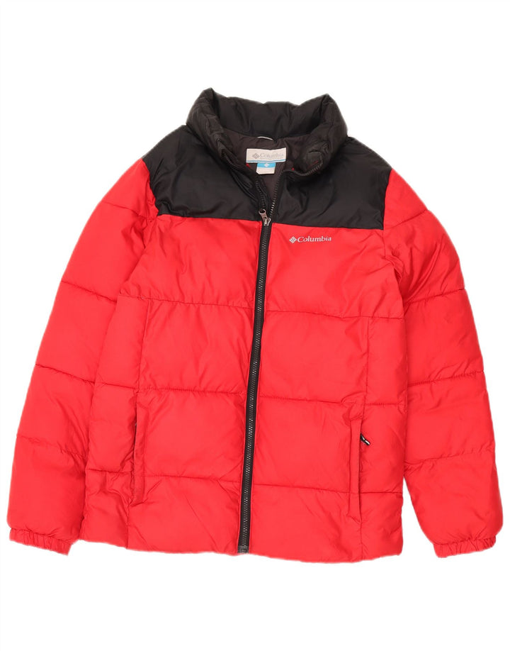 Columbia Chaqueta acolchada para niño 14-15 años Grande Rojo Colorblock Poliéster