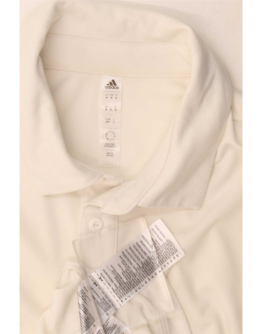Adidas Hombre Aeroready Polo Polo Medio Blanco Poliéster