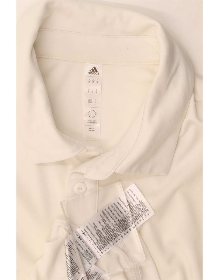 Adidas Hombre Aeroready Polo Polo Medio Blanco Poliéster