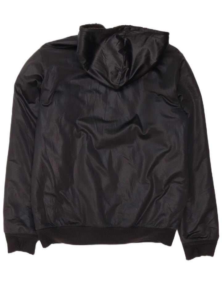 ADIDAS Chaqueta bomber con capucha Chile 62 para hombre UK 38 Mediano Negro Poliéster