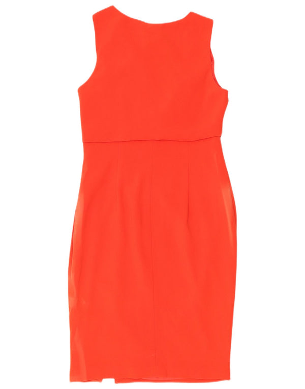 Vestido tubo sin mangas para mujer Coast UK 42 Triacetato rojo mediano