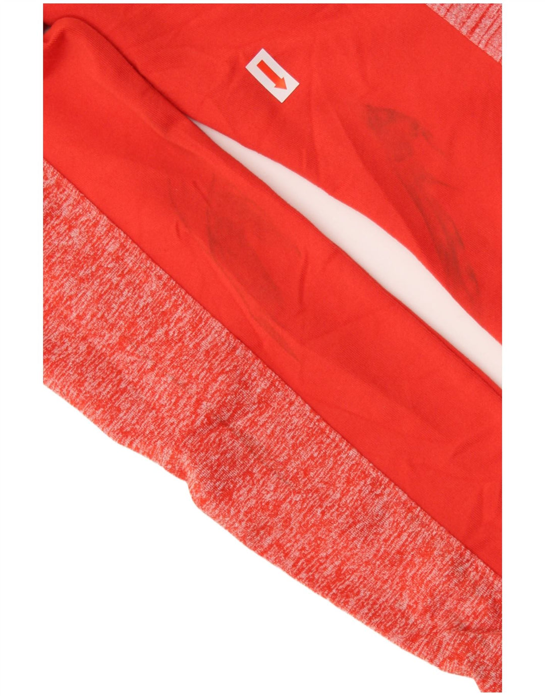 ATHLETA Top de mujer de manga larga UK 6 XS Poliéster moteado rojo
