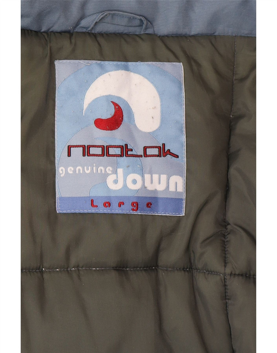 Vintage hombres chaqueta acolchada Reino Unido 40 azul grande