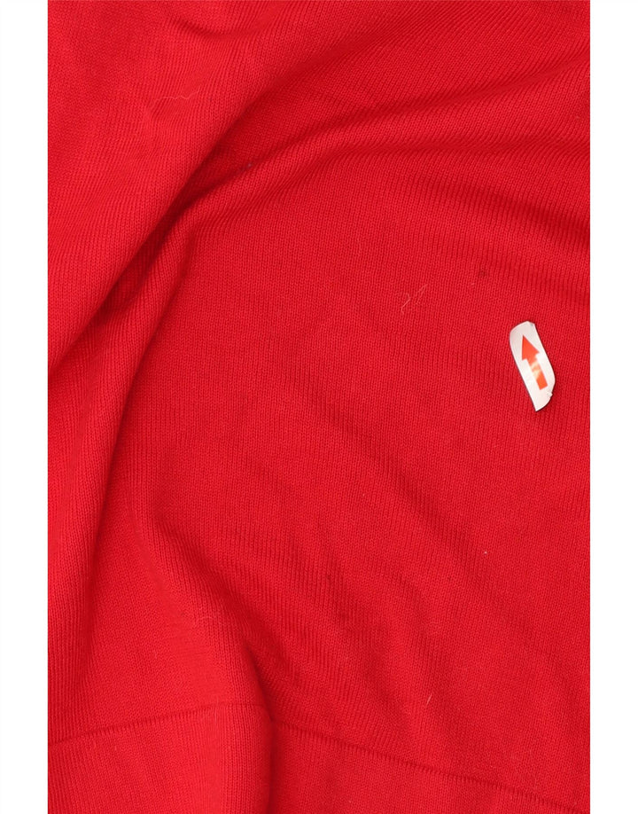 Calvin Klein Jeans - Jersey de cuello redondo para hombre, color rojo medio, algodón