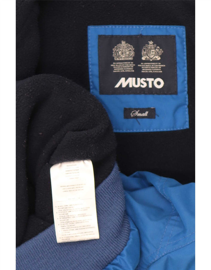 Musto Chaqueta bomber holgada para hombre UK 36 Small Poliéster azul