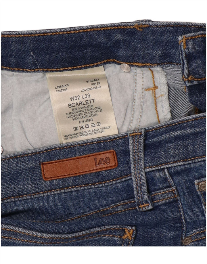 Vaqueros Lee Scarlett Slim para Mujer W32 L33 Algodón Azul