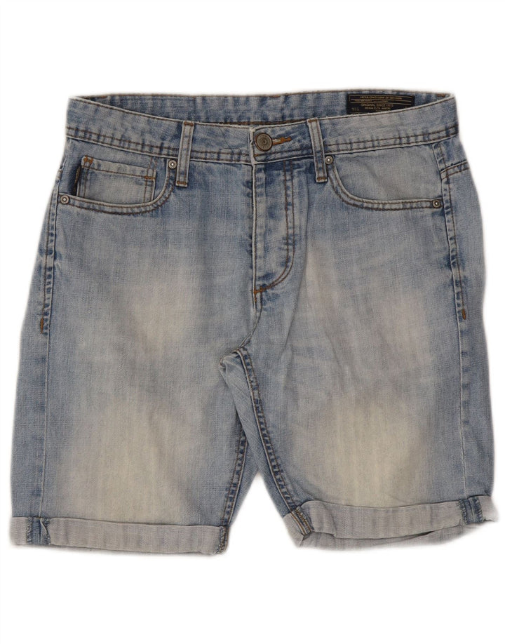 Jack & Jones Hombre Shorts Vaqueros W32 Azul Medio