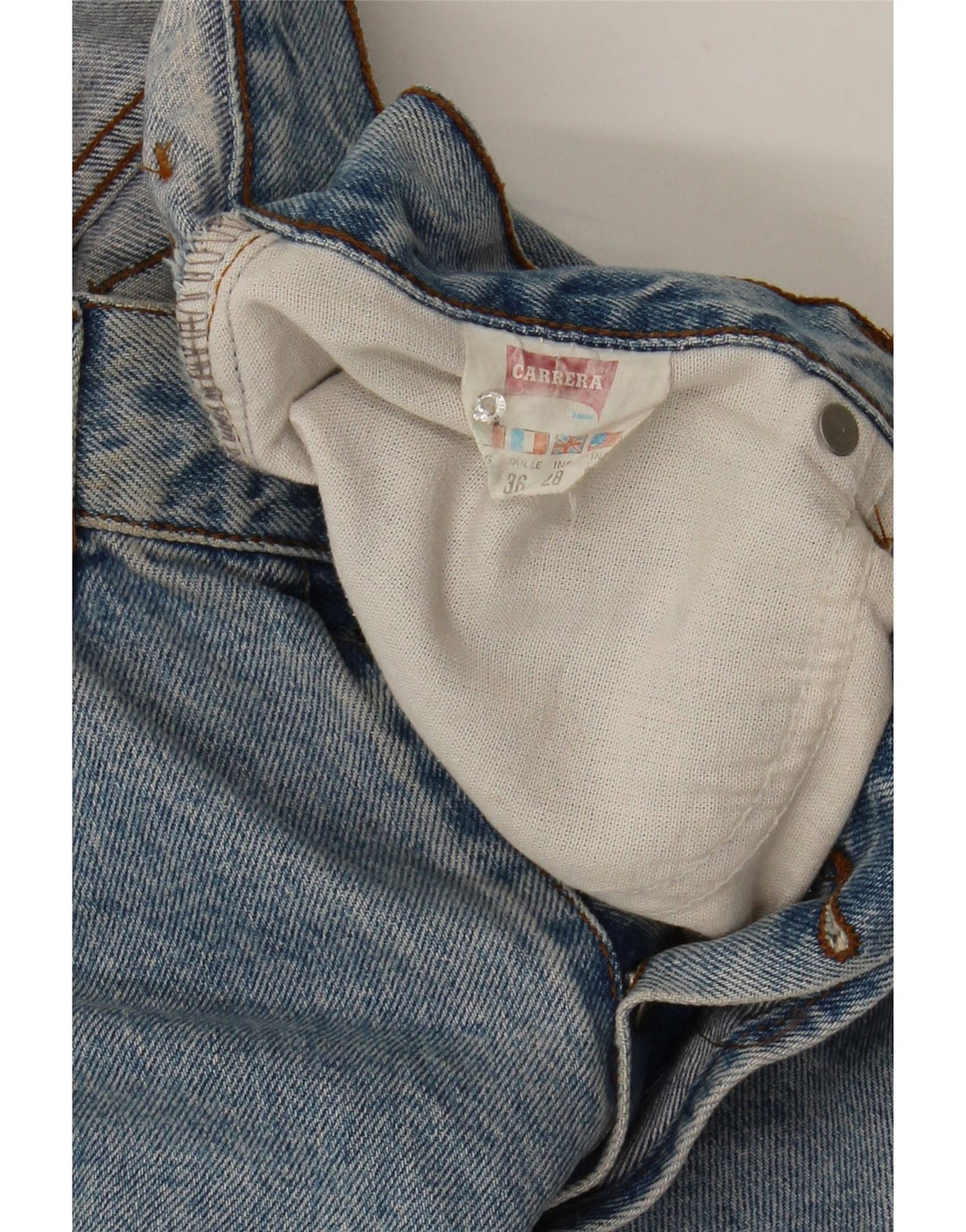 Vaqueros Carrera Mujer Slim W28 L30 Azul