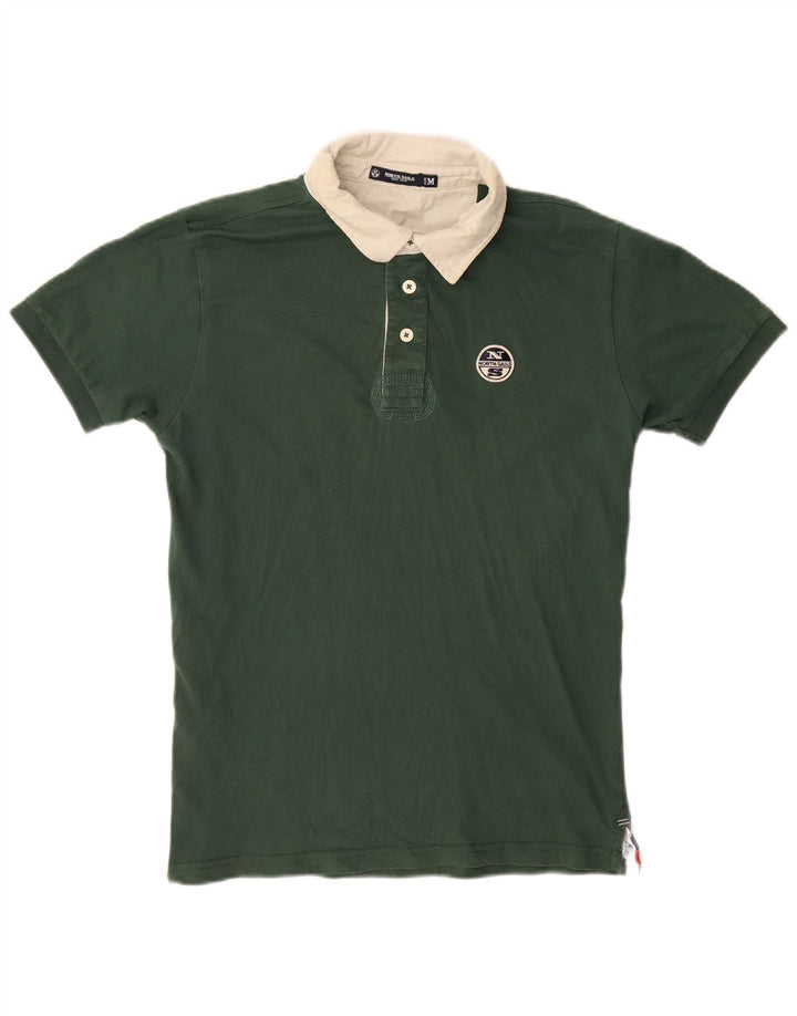 NORTH SAILS Polo para hombre color verde medio color block