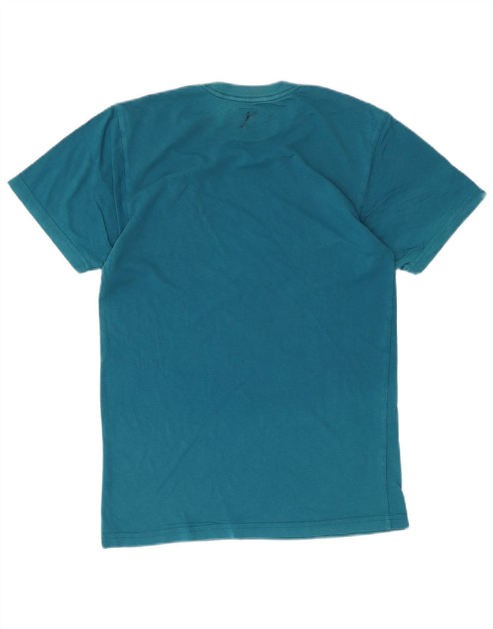 VANS Hombre Classic Fit Graphic Camiseta Top Small Blue Cotton