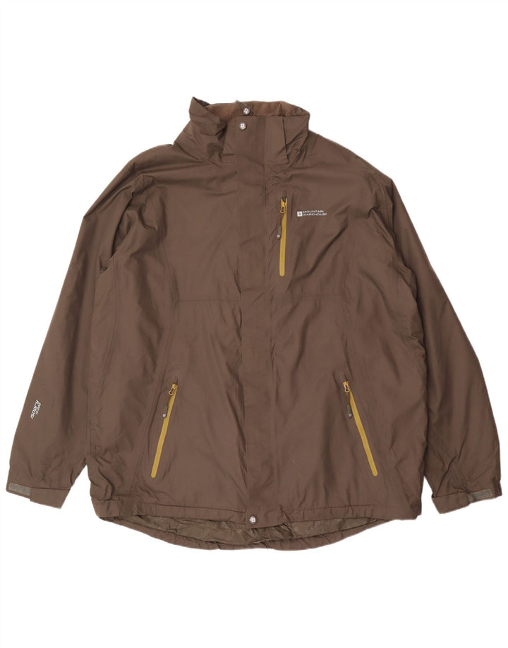Chaqueta impermeable para hombre Mountain Warehouse UK 42 XL Nylon caqui