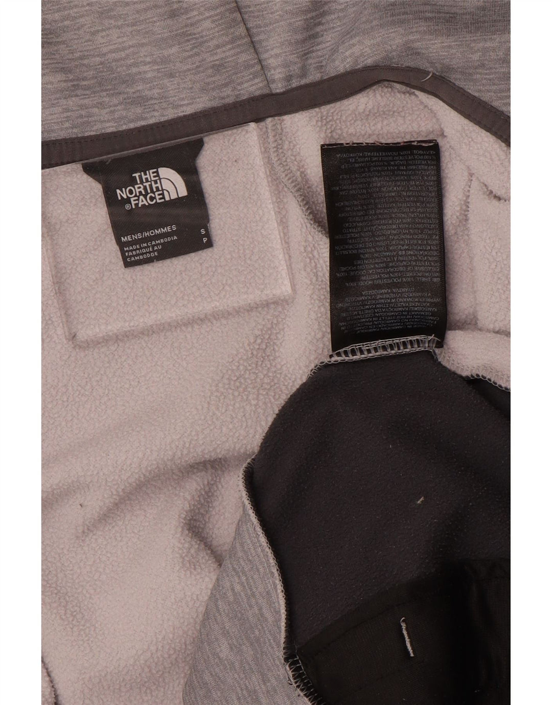 The North Face Sudadera con capucha y cremallera para hombre Poliéster moteado gris pequeño